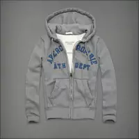 hommes giacca hoodie abercrombie & fitch 2013 classic x-8019 fleur grise